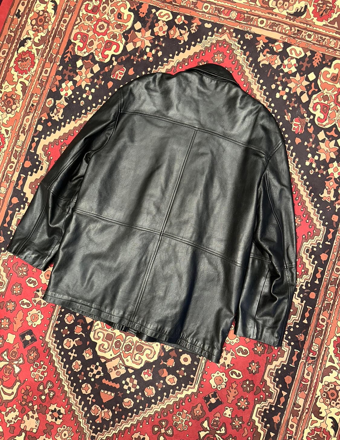 ( XL-2XL ) 가죽코트 가죽하프 가죽카코트 레더자켓 가죽롱코트 상품이미지4