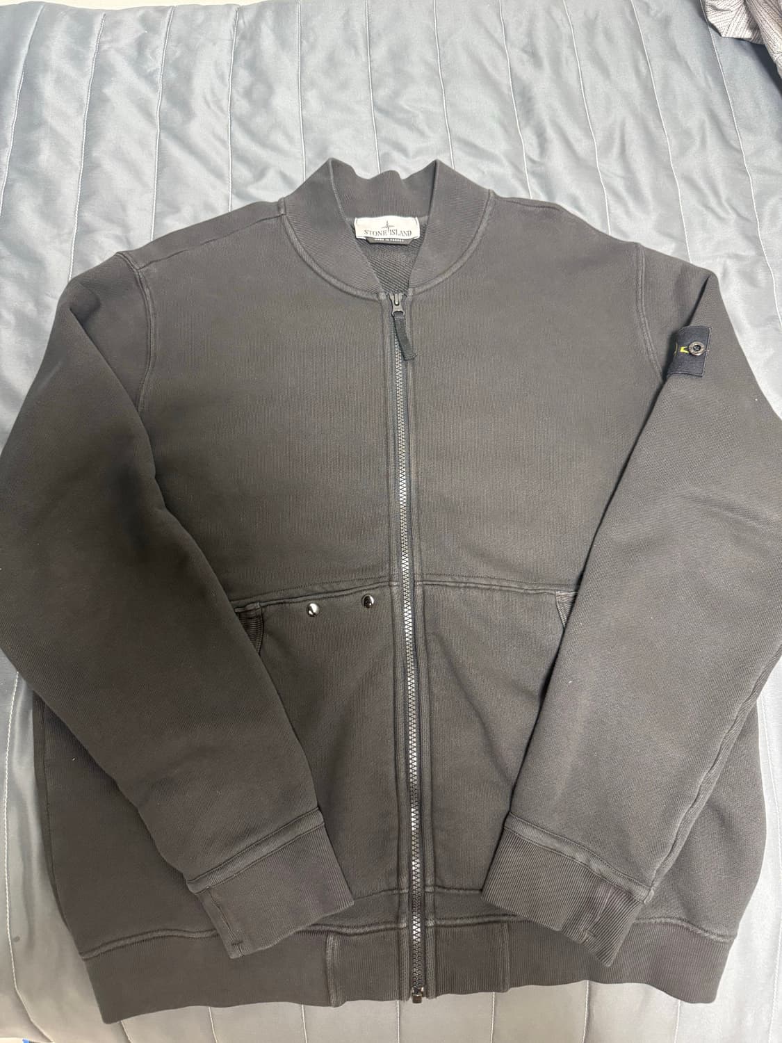 스톤아일랜드 올드 이팩트 스웨트 봄버 자켓 상품이미지1