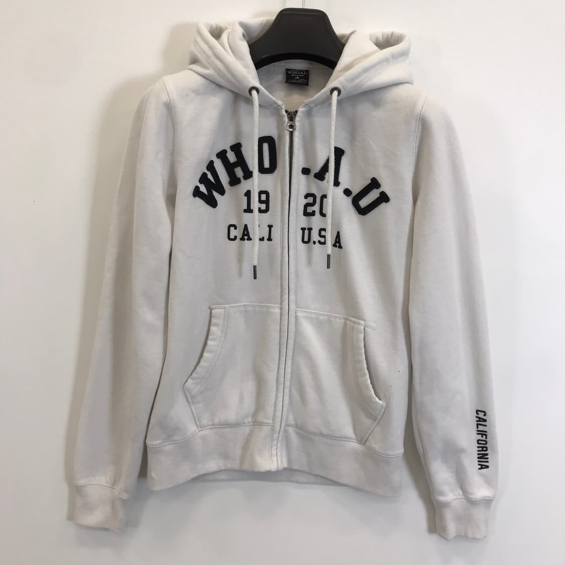 후아유 대장급 화이트 후드집업 [L] 상품이미지1