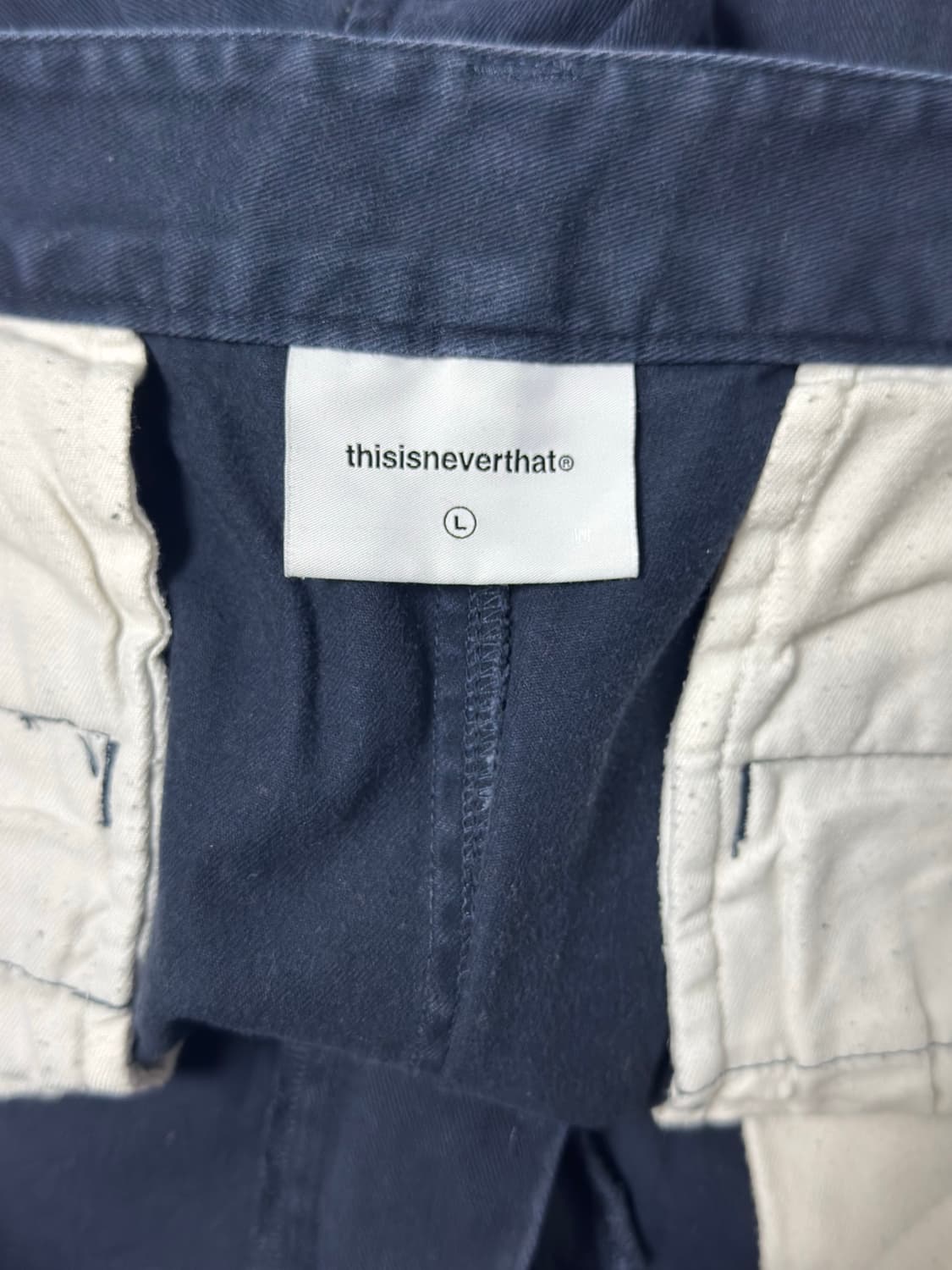디스이즈네버댓 워크팬츠 네이비 상품이미지5