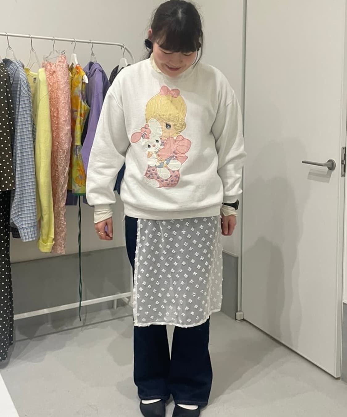 Precious Moments 패치워크 스웨트셔츠 상품이미지7