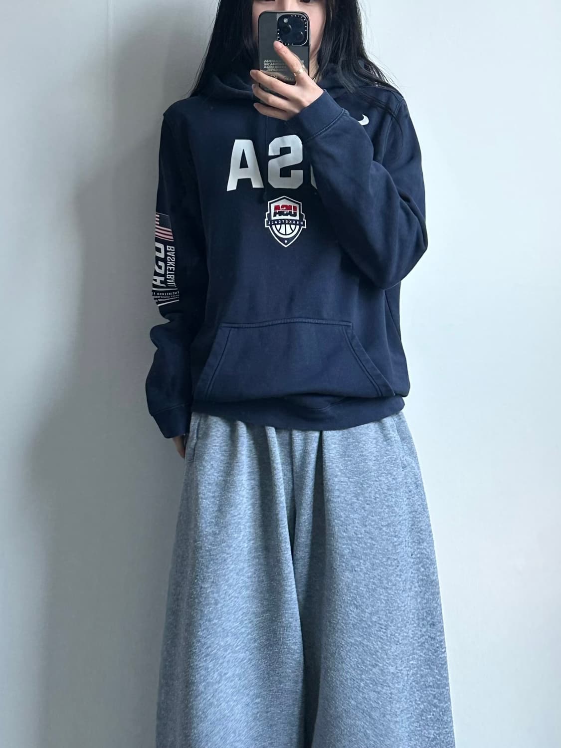 나이키 USA 성조기 네이비 후드티 상품이미지1