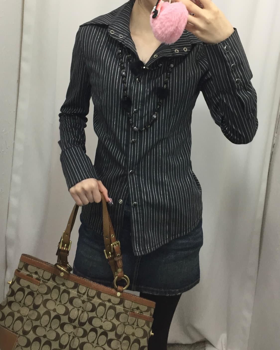 스트라이프 갸루 코디 🦓 상품이미지2