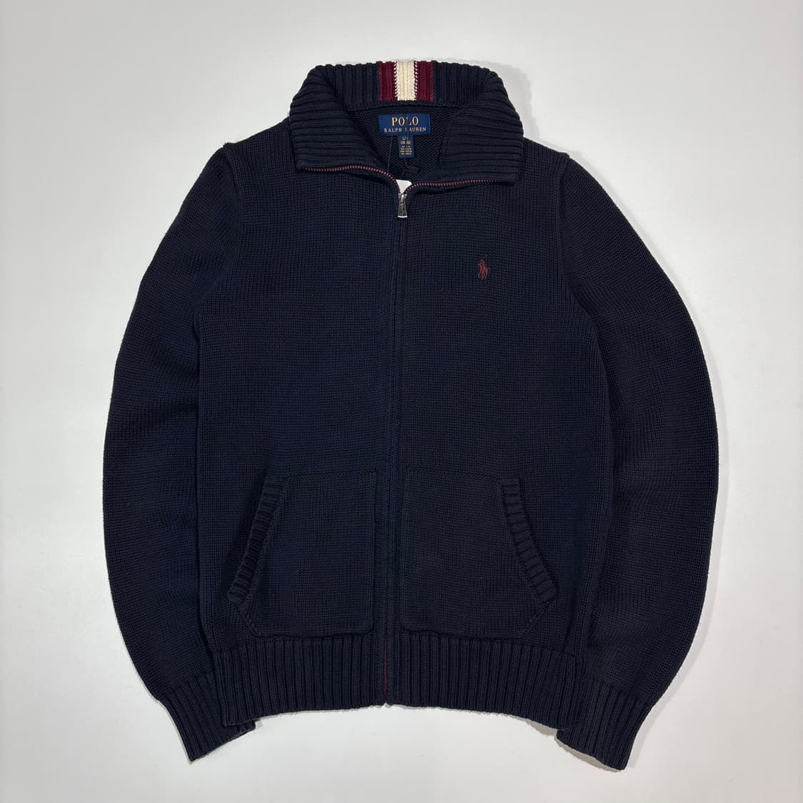 폴로랄프로렌 네이비 집업 니트 가디건 상품이미지1
