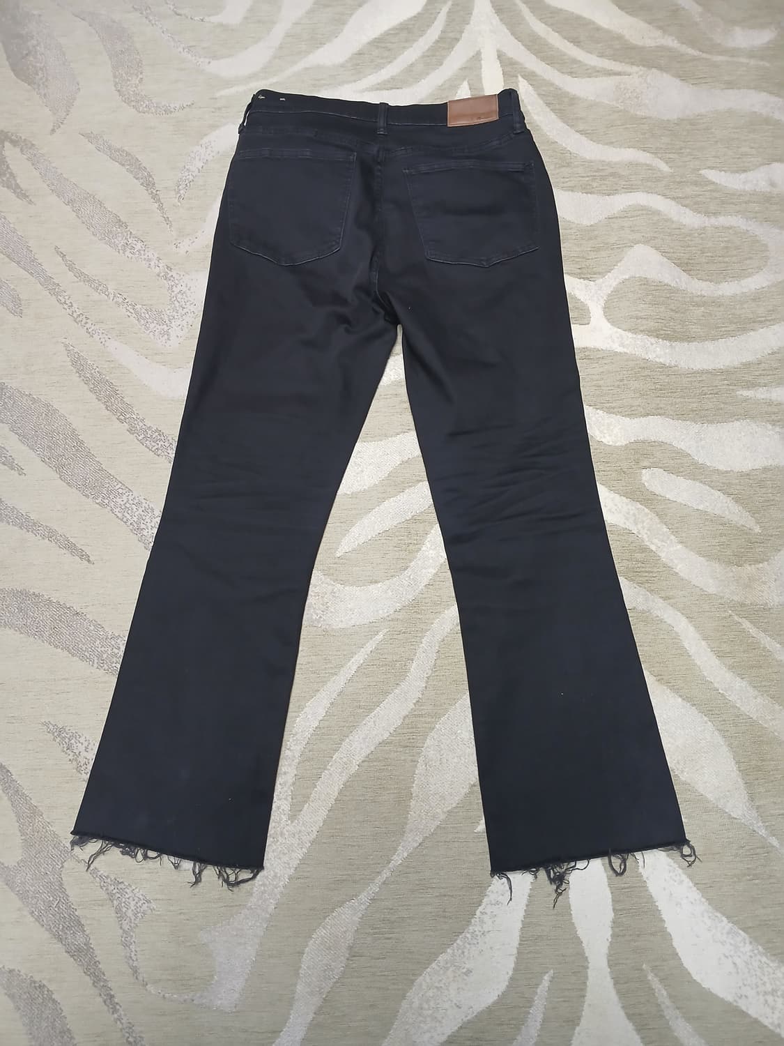 Madewell 블랙 컷팅 데님 팬츠  상품이미지2