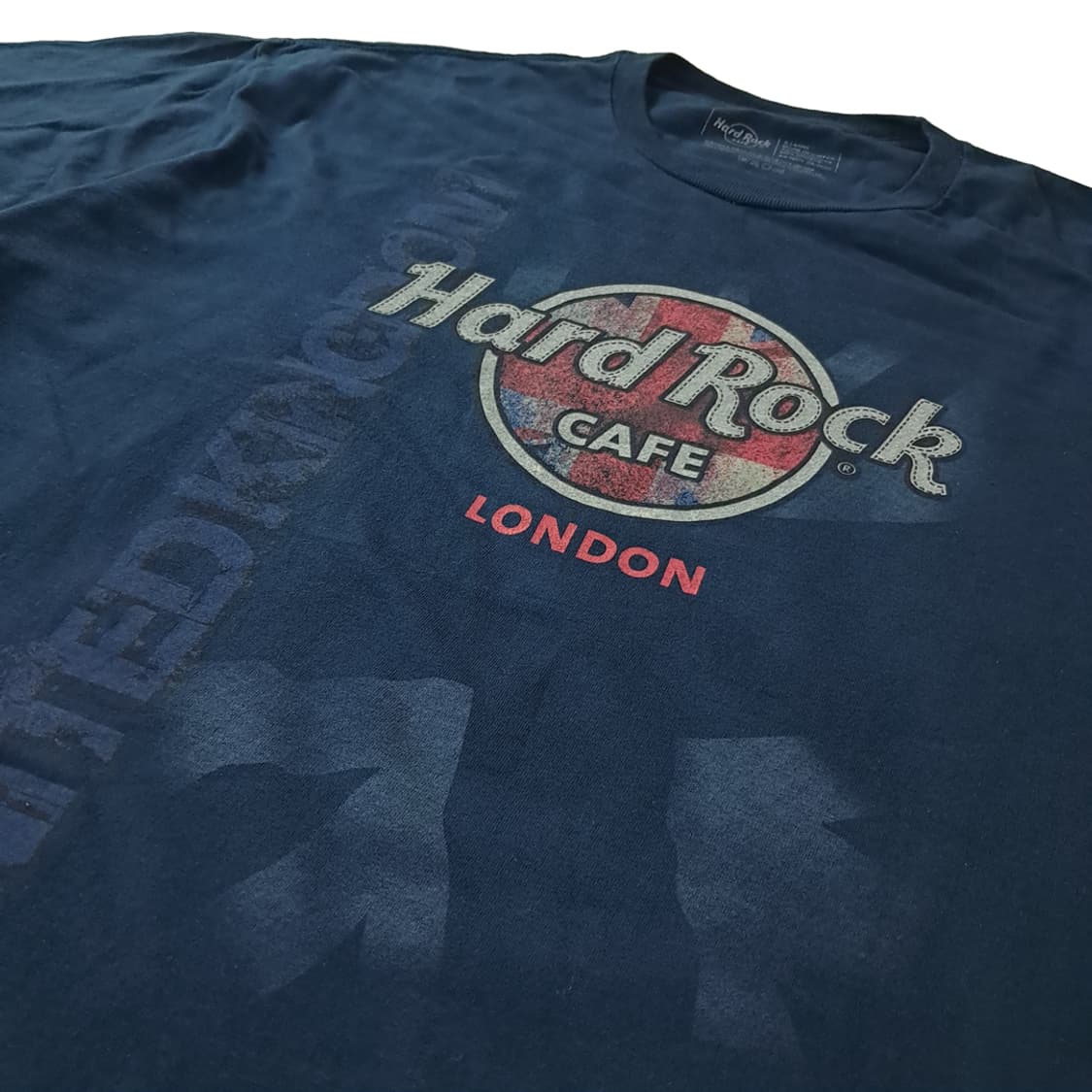 CK169 XL 하드락카페 런던 다크네이비 반팔 티셔츠 상품이미지4