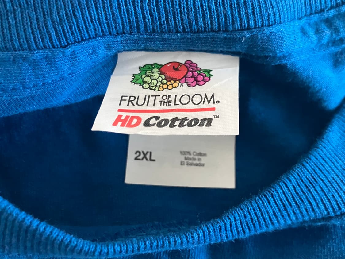 프룻오브더룸 Uncle Sam 엉클샘 블루 티셔츠 XXL 구제 빈티지 상품이미지2