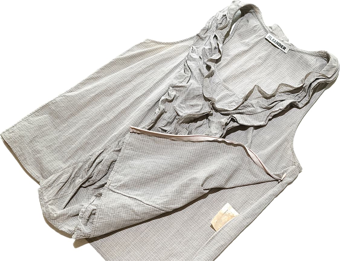 Jil sander by raf 2010 ruffle sleeveless 상품이미지5