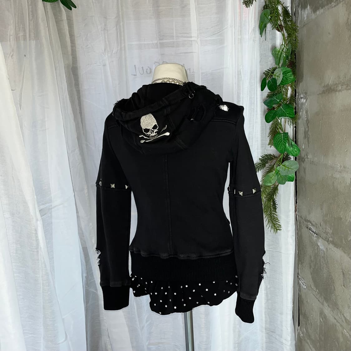 y2k 펑크 해골 후드집업  상품이미지2