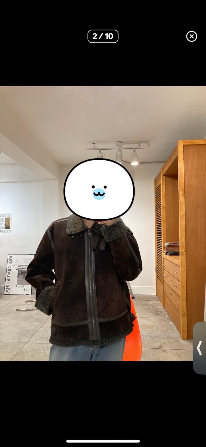 B3 무스탕 재킷 상품이미지3