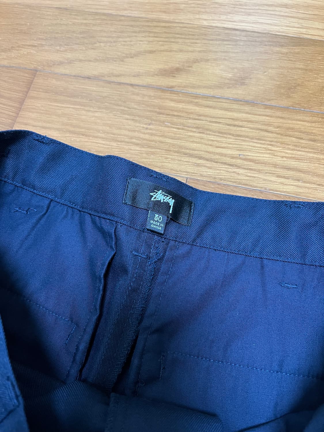 스투시 TWILL VOLUME PLEATED TROUSER 네이비 상품이미지7
