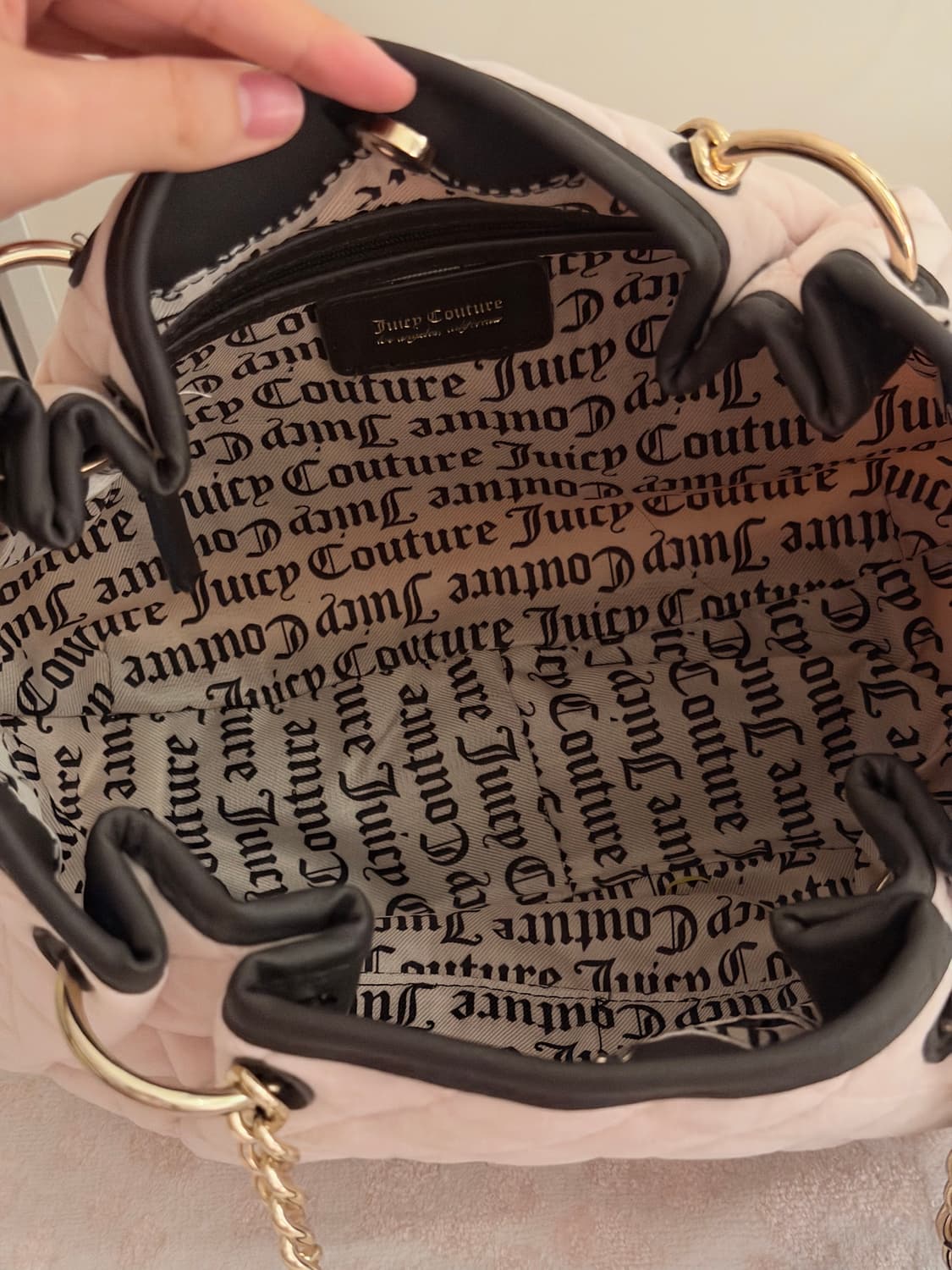 쥬시꾸뛰르 퀼팅 숄더백 가방 베메클 베이비베어 갸루 핀터깔 y2k 상품이미지6