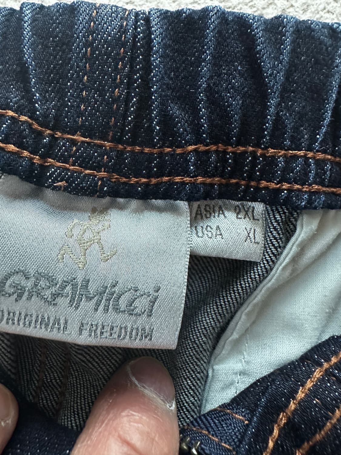 (XXL) 그라미치 NN 팬츠 크롭 스트레치 데님 One Wash 상품이미지5