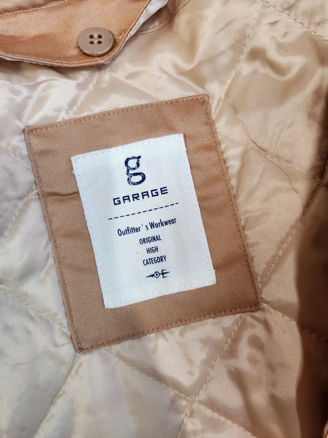 지 게러지 내피 분리 싱글 버튼 트렌치 코트 상품이미지7