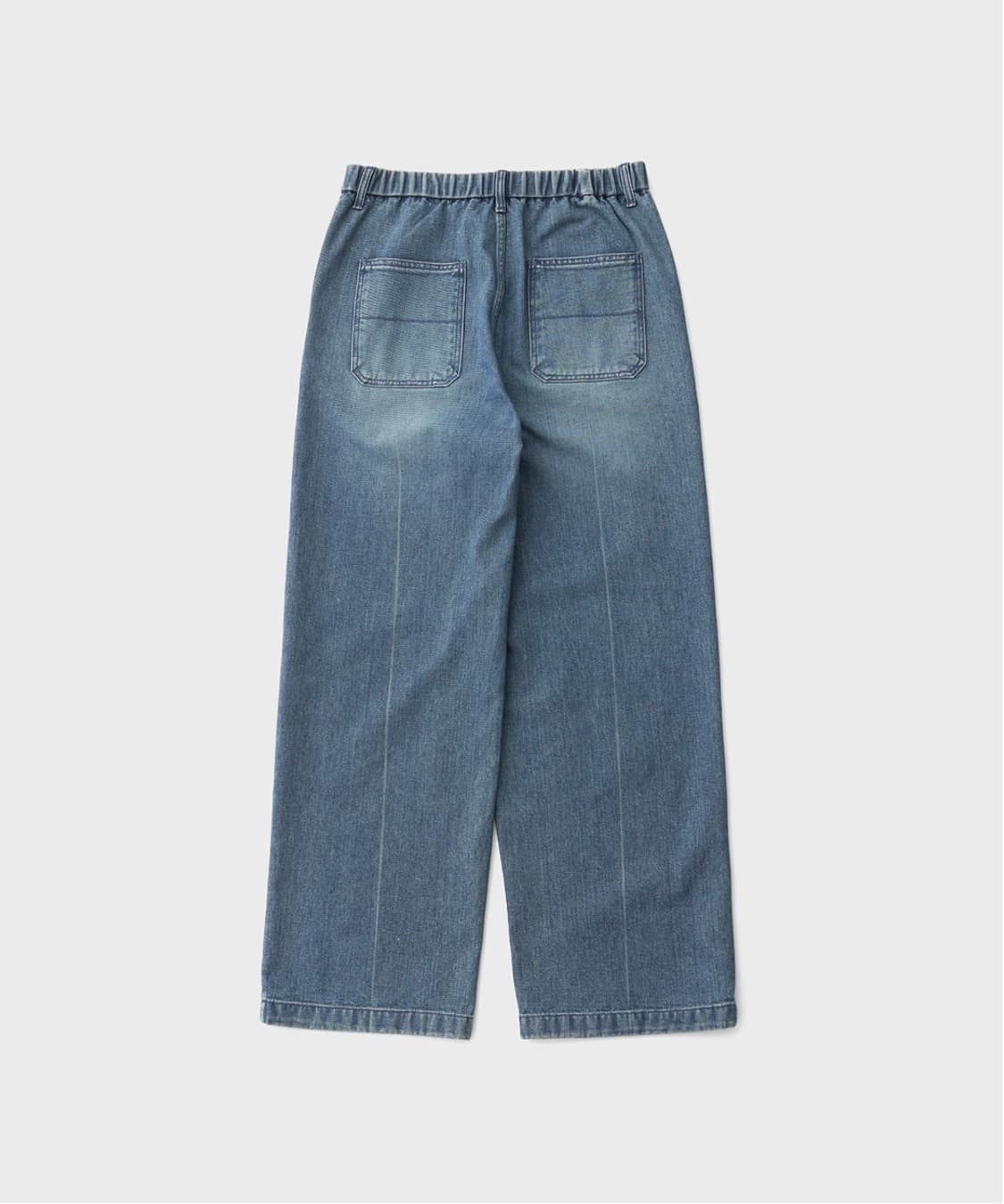 어나더오피스 하프밴딩 데님팬츠 인디고 03사이즈 (34) 상품이미지3