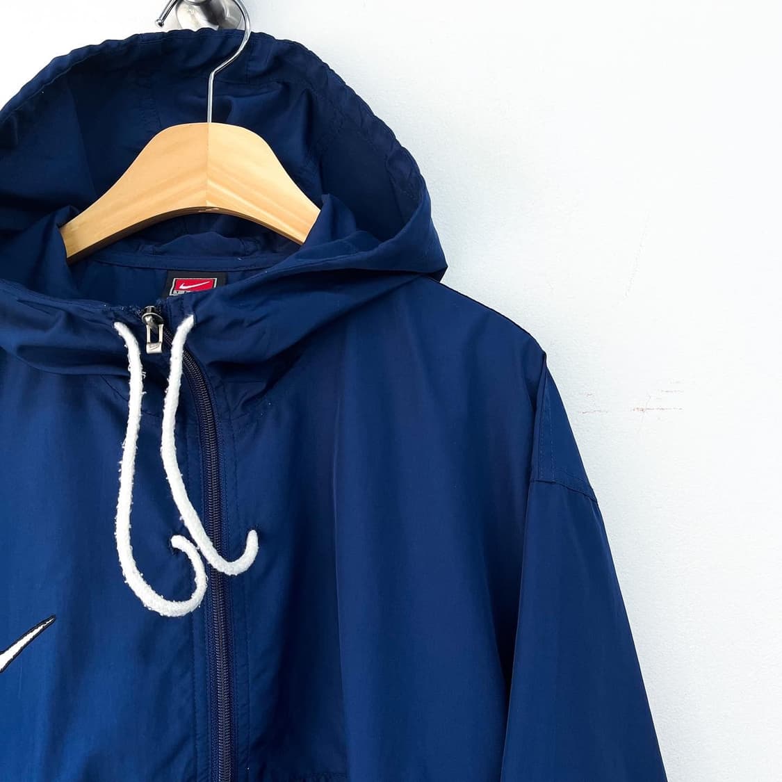 나이키 스우시 스카치 라인 네이비 폴리쉘 풀오버 아노락 상품이미지5