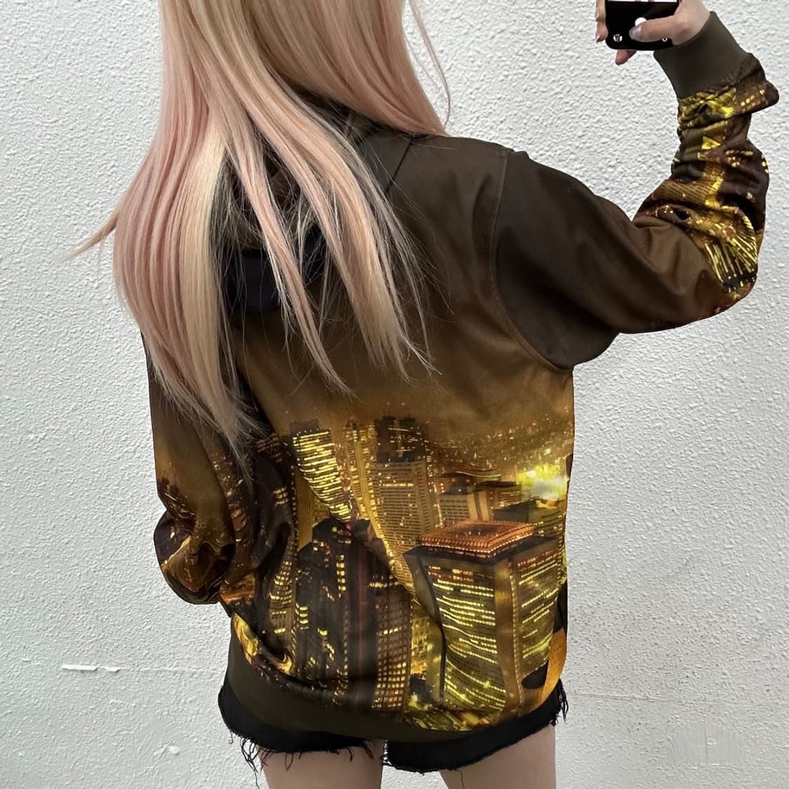 재팬 빈티지 미드나잇 후드 집업 상품이미지2