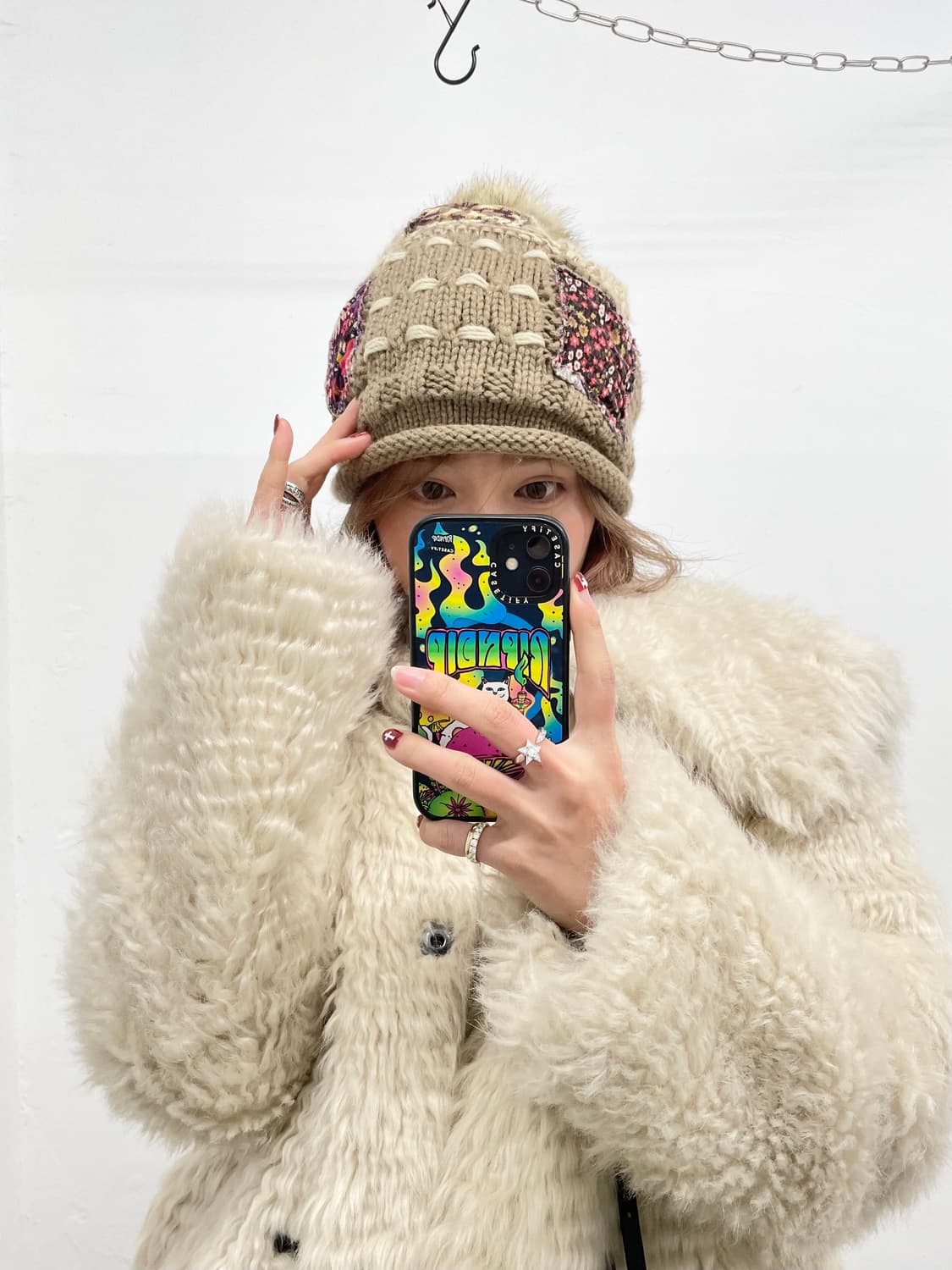 모리 패치 방울 비니🤎 상품이미지2