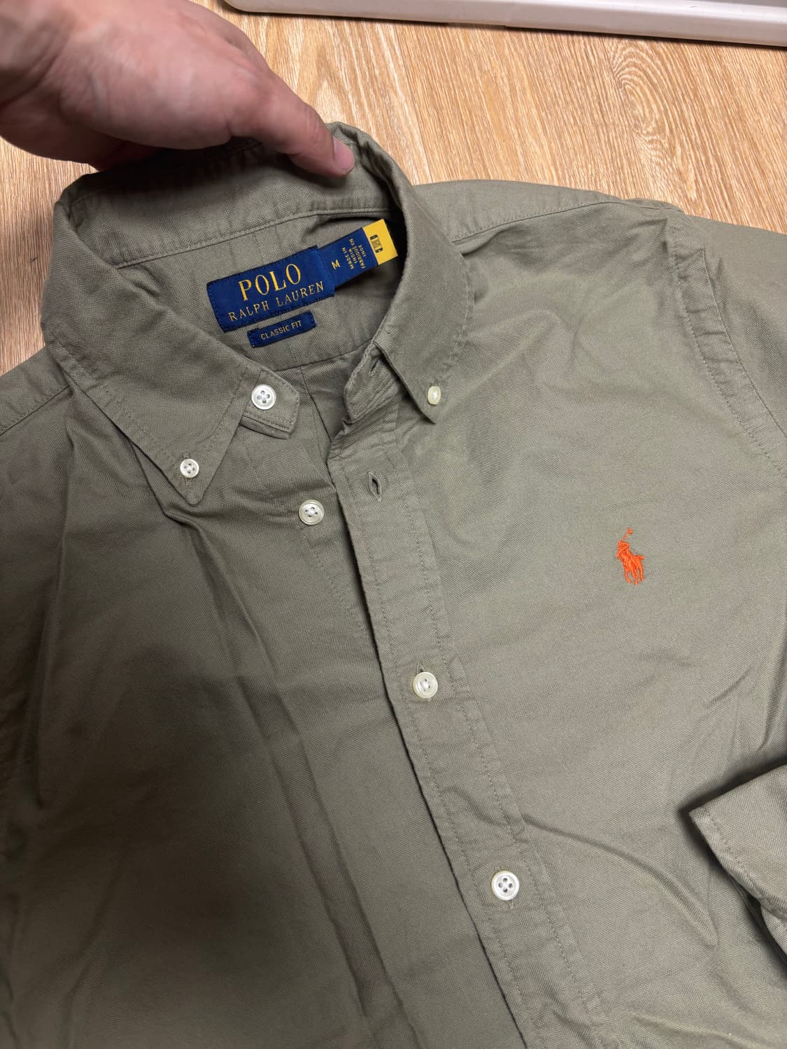 폴로 랄프로렌 클래식핏 셔츠 M 카키 / 폴로 셔츠 상품이미지3