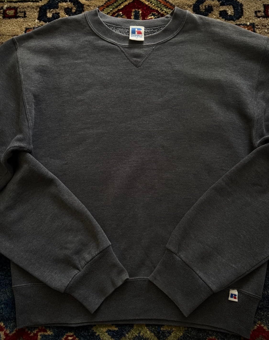 80s Russell dark grey Sweatshirts 상품이미지3