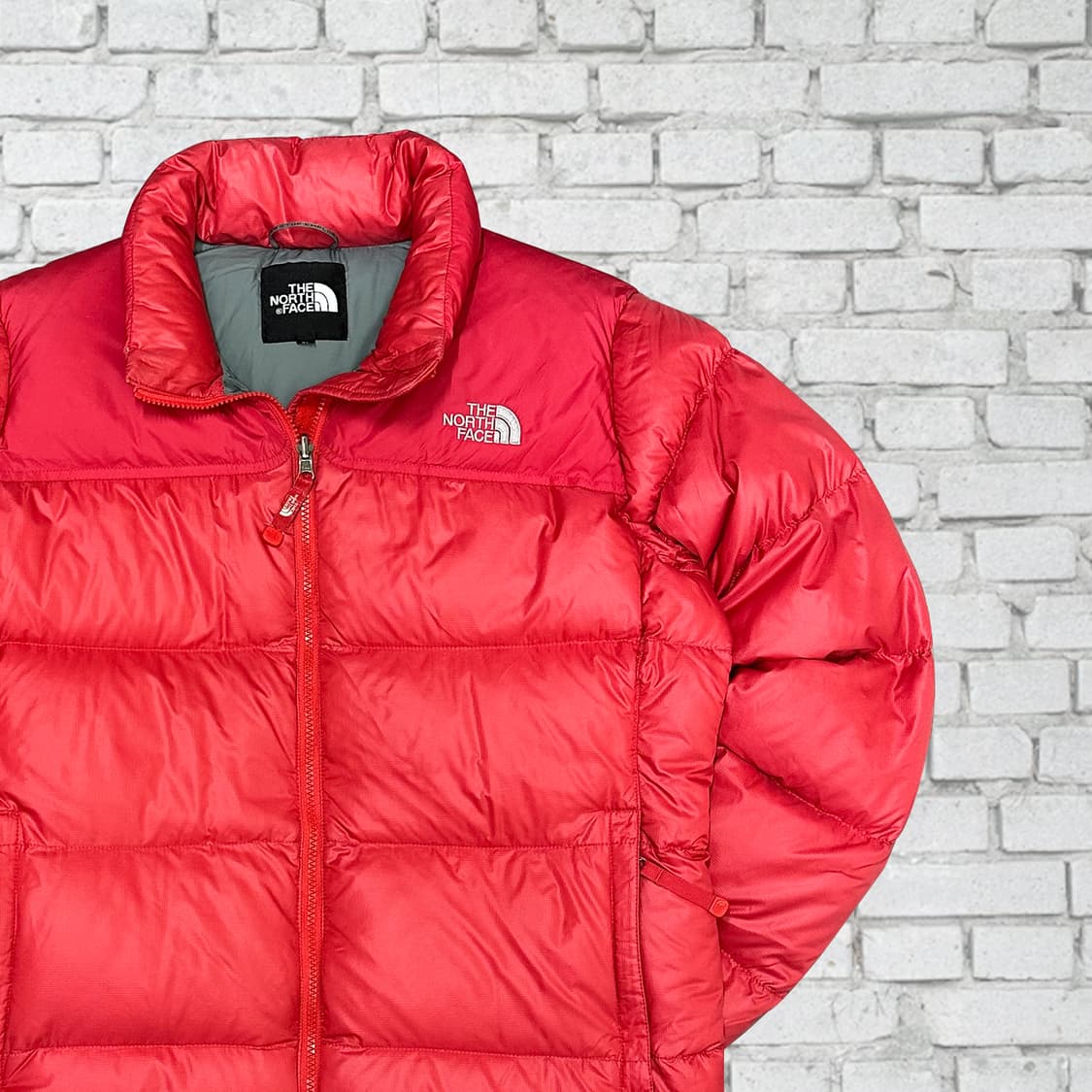 노스페이스 구스다운 눕시 700 레드 패딩 95 상품이미지1