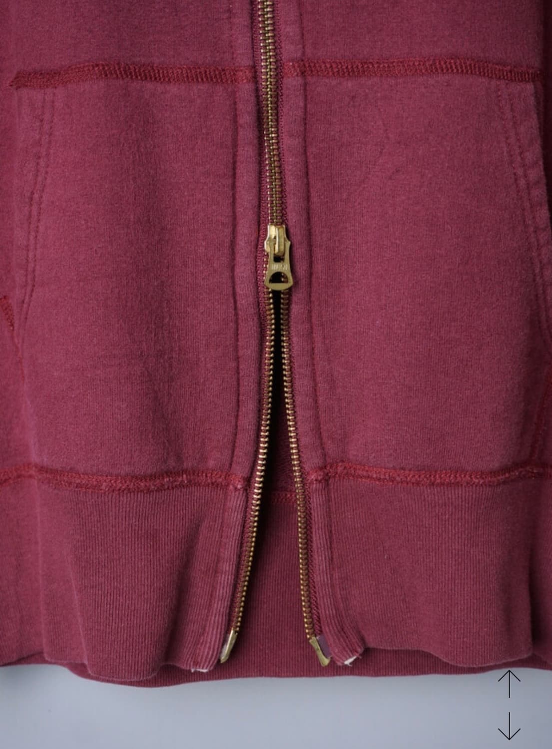 오르치발 여성 버건드 후드집업 상품이미지4