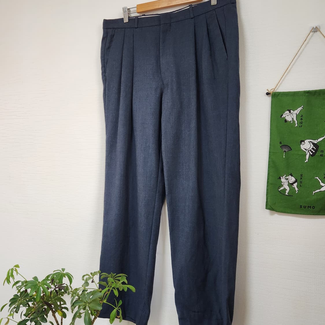 90's Moores 퓨어울 투턱 슬랙스 상품이미지3