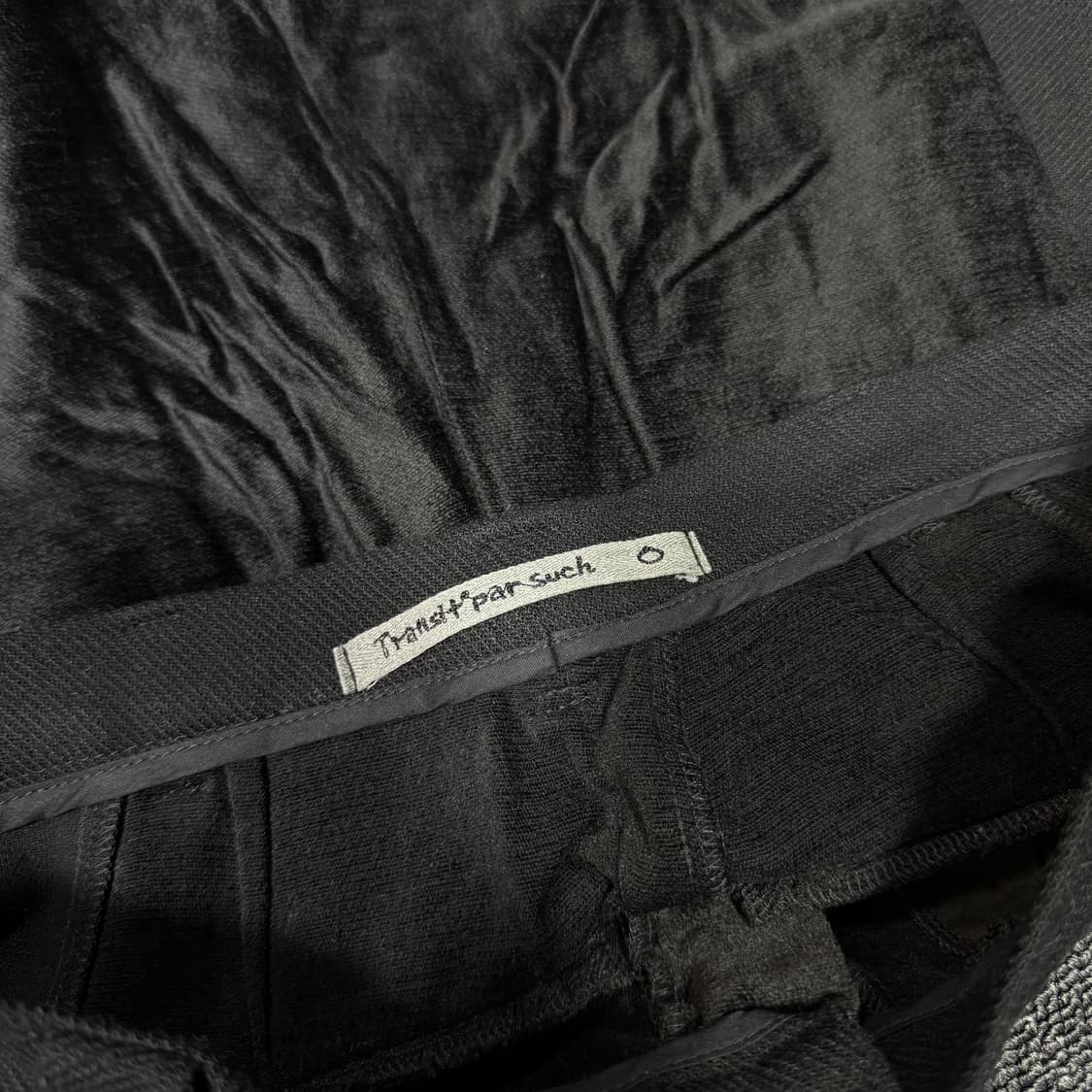 TRANSIT par such 트랜짓 블랙 팬츠 상품이미지9