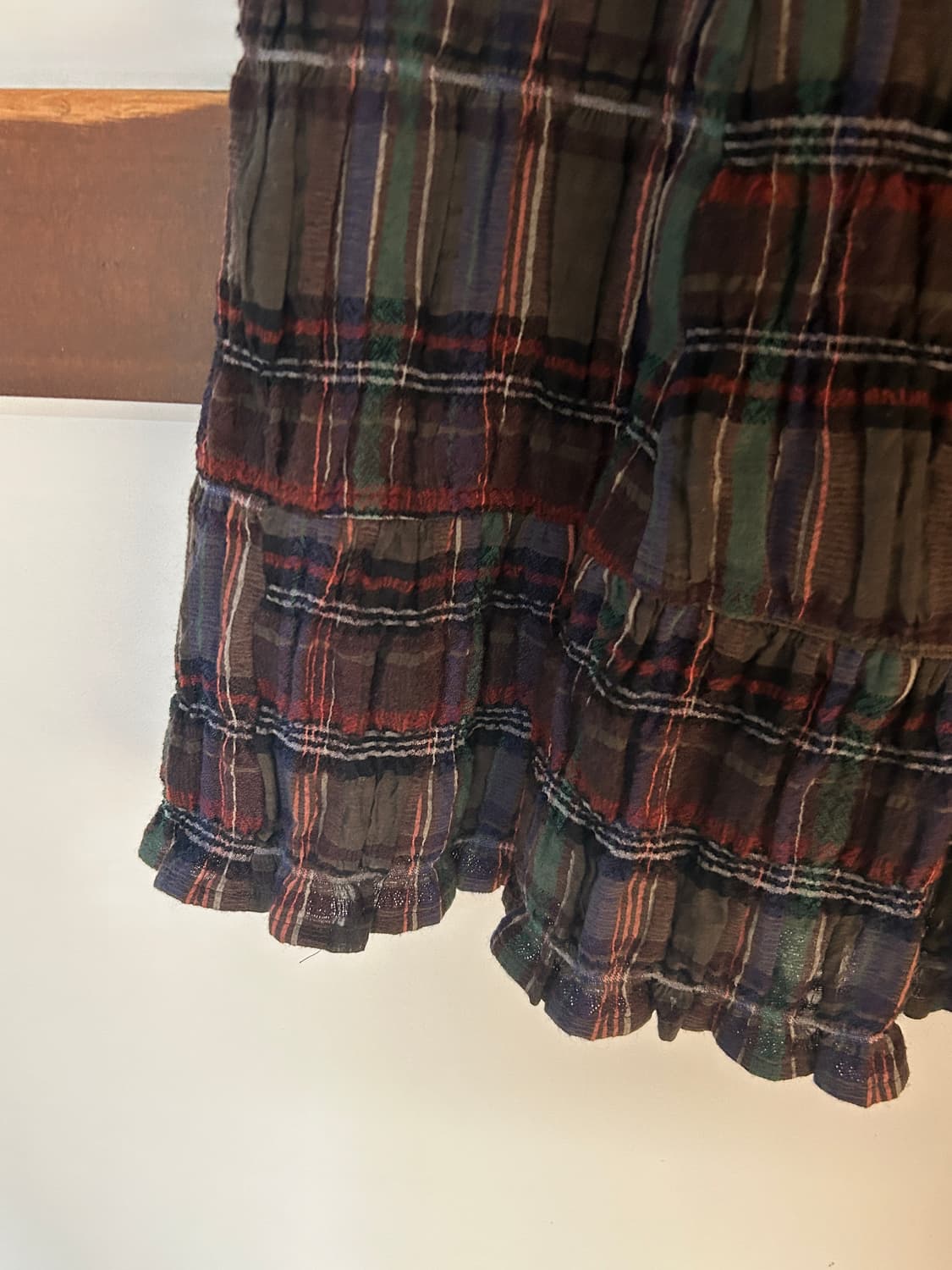 플리츠 체크 롱스커트  상품이미지7