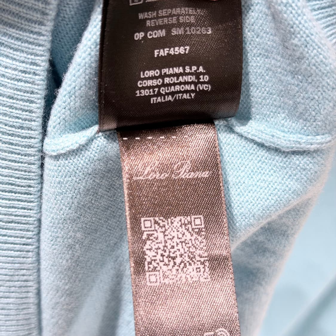 (A+/50) / 로로피아나 베이비 캐시미어 니트 스웨터 스카이 상품이미지8