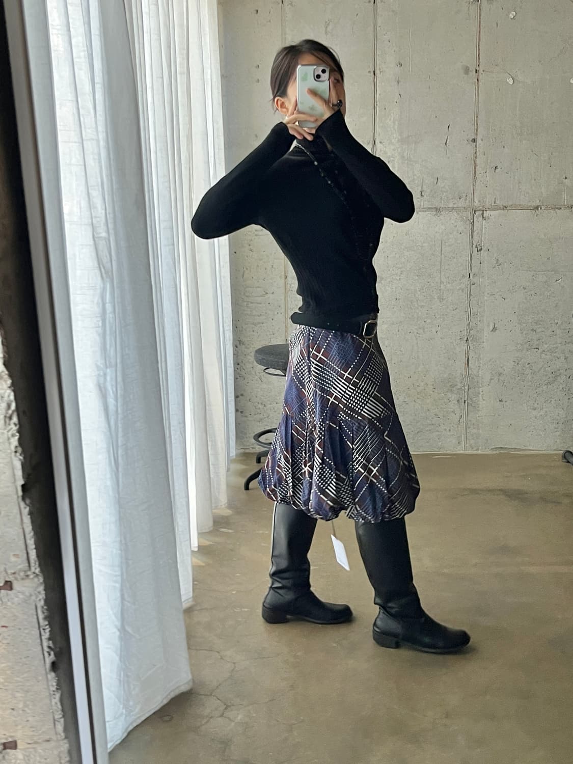 Pierre Cardin 피에르가르뎅 벌룬 미디 스커트 상품이미지3