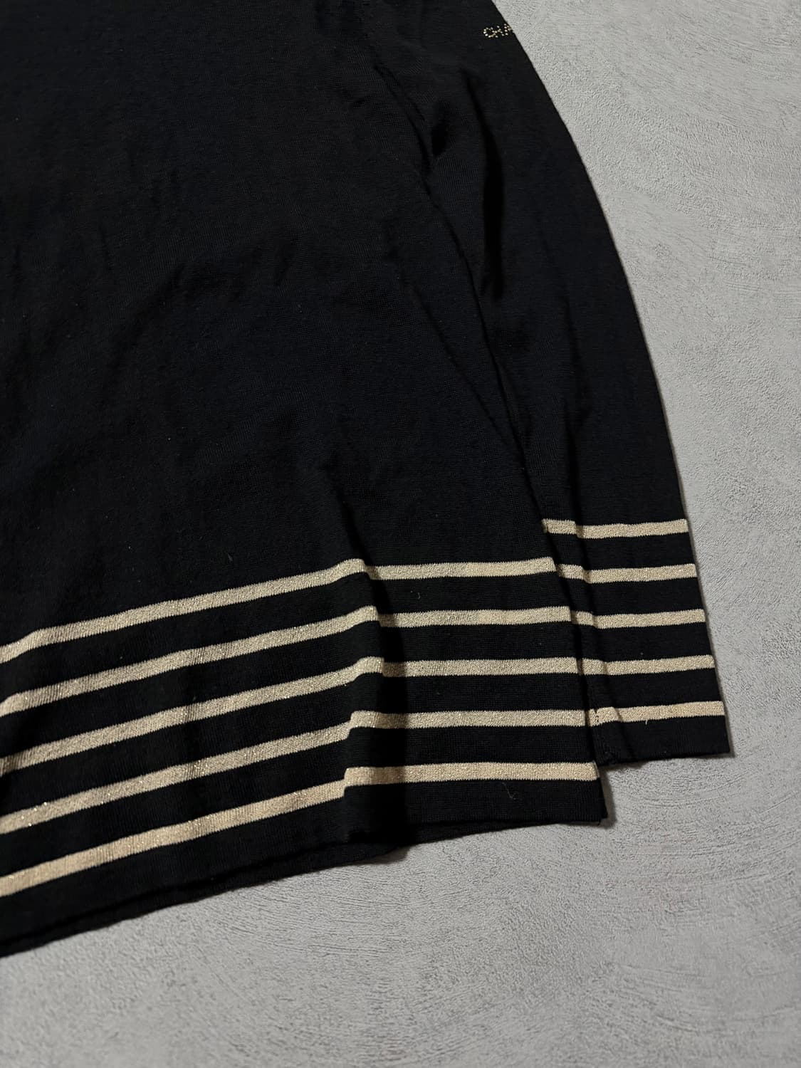 샤넬 유니폼 스트라이프 울 니트탑  상품이미지5