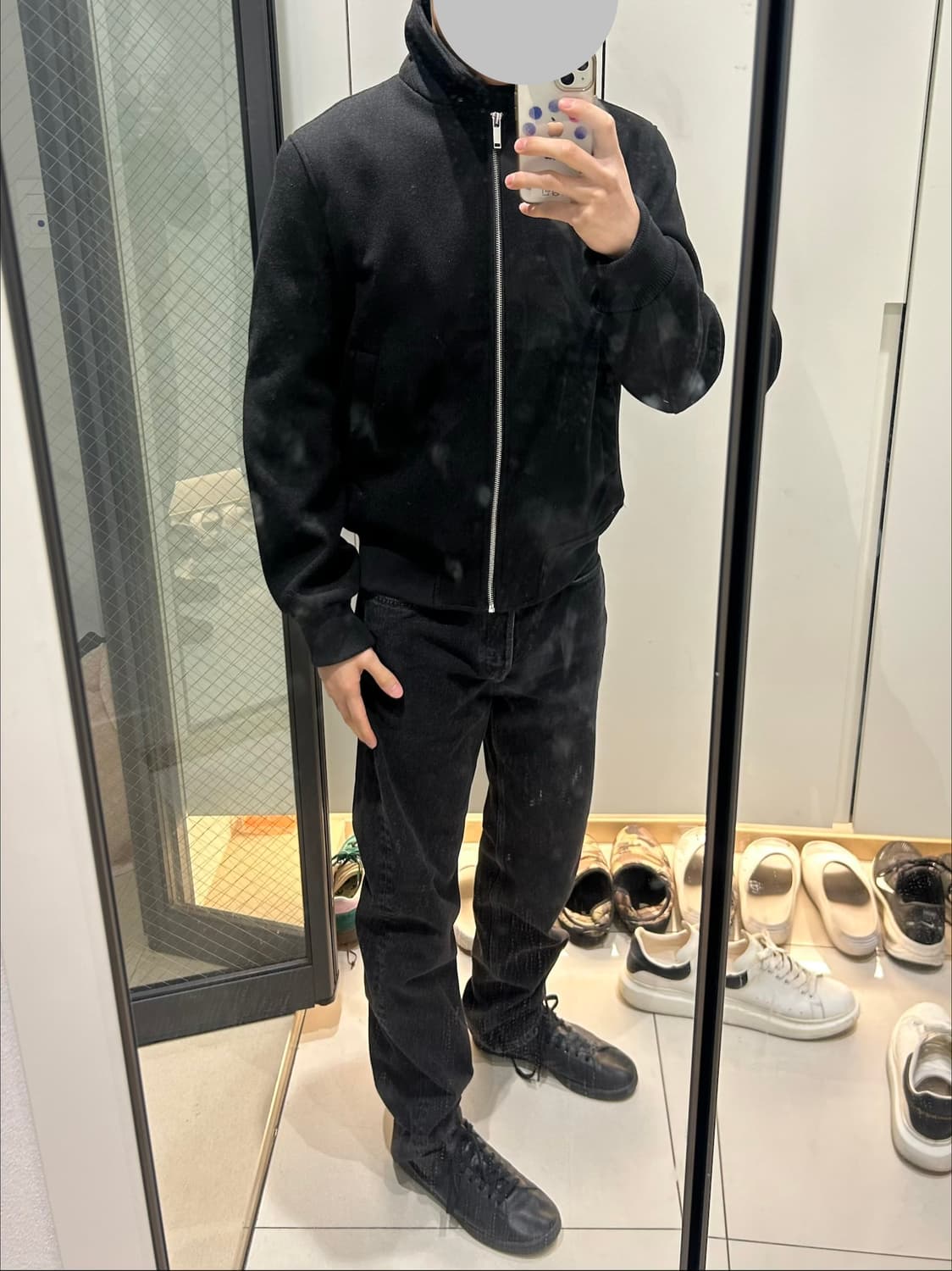 자라 블랙 블루종 m (새상품) 상품이미지1