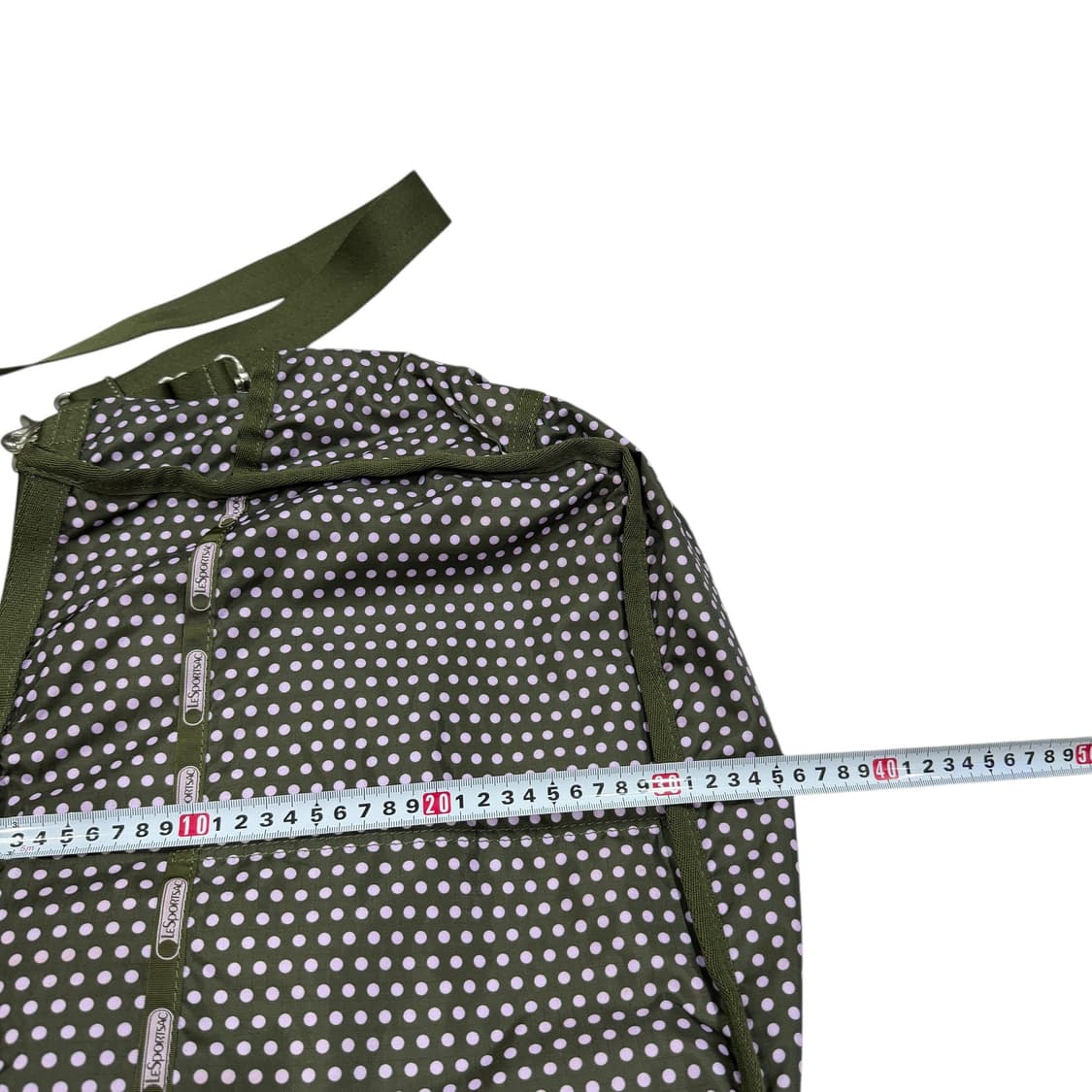 레스포삭 모리걸 도트 땡땡이 포켓 크로스백 가방 카키 상품이미지9