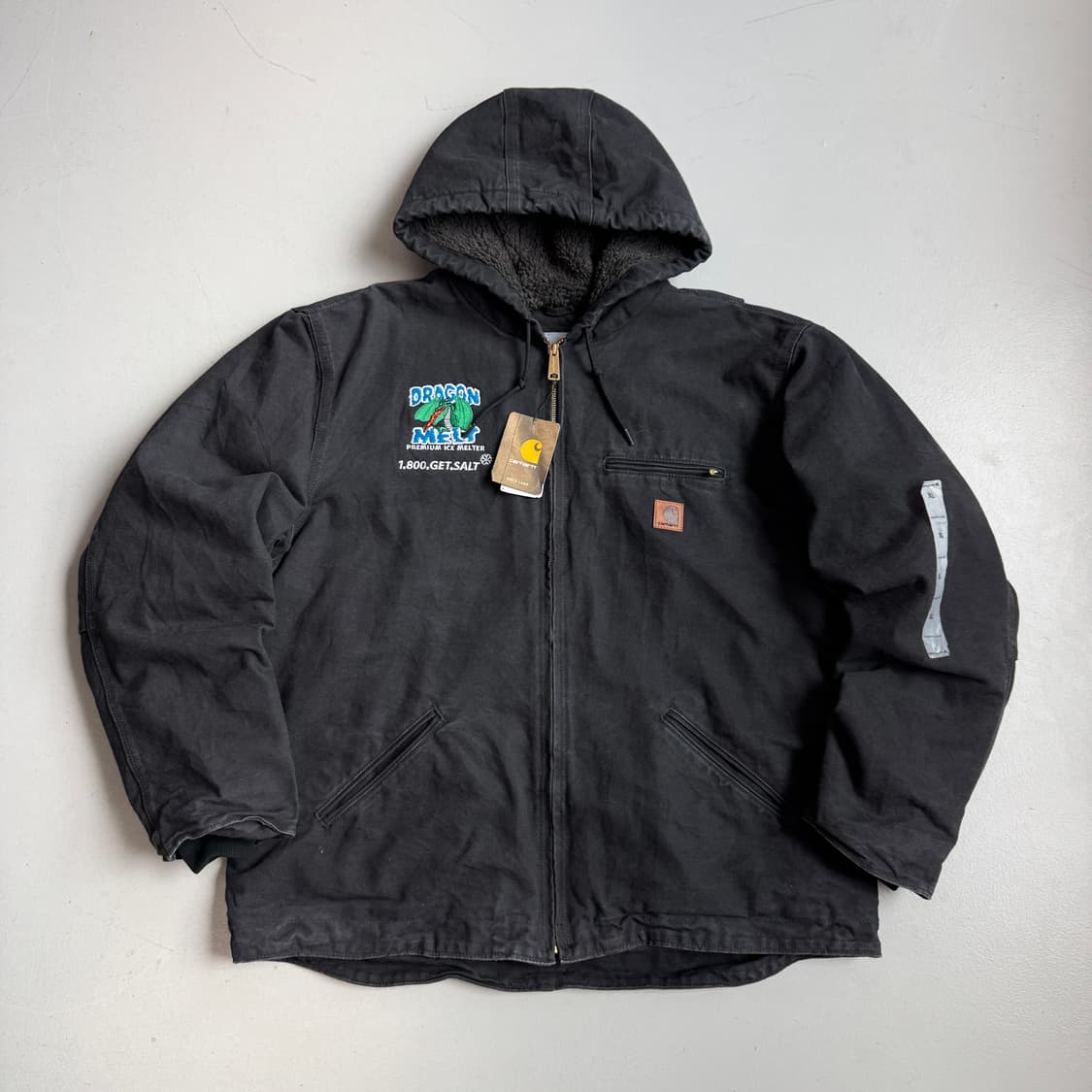 *새상품* 칼하트 J141 blk 덕액티브 후드 워크자켓 블랙 상품이미지2