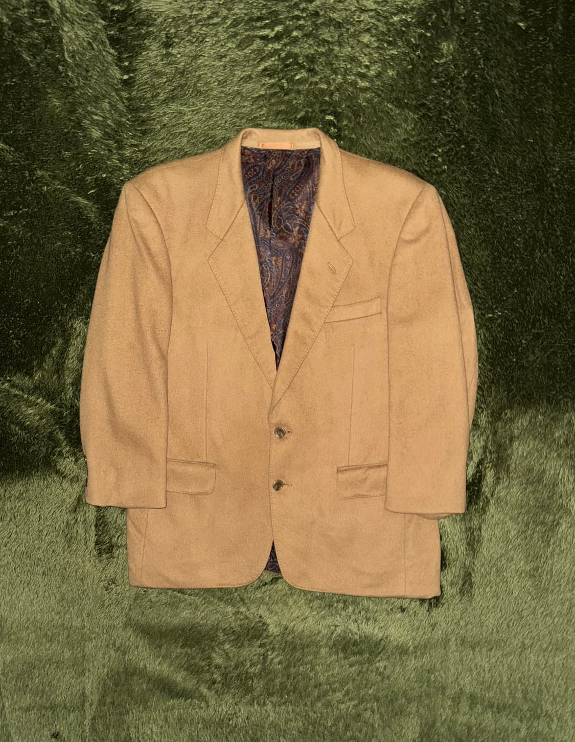 재패니즈 퓨어 캐시미어 페이즐리 라이닝 블레이저 자켓 상품이미지1