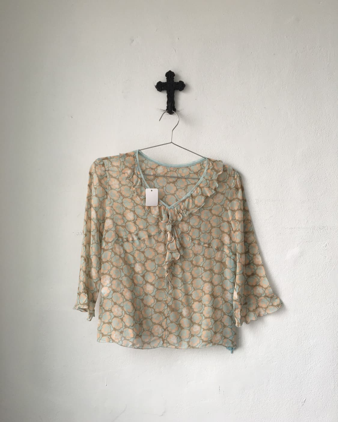 Ruffle point pattern blouse 상품이미지2