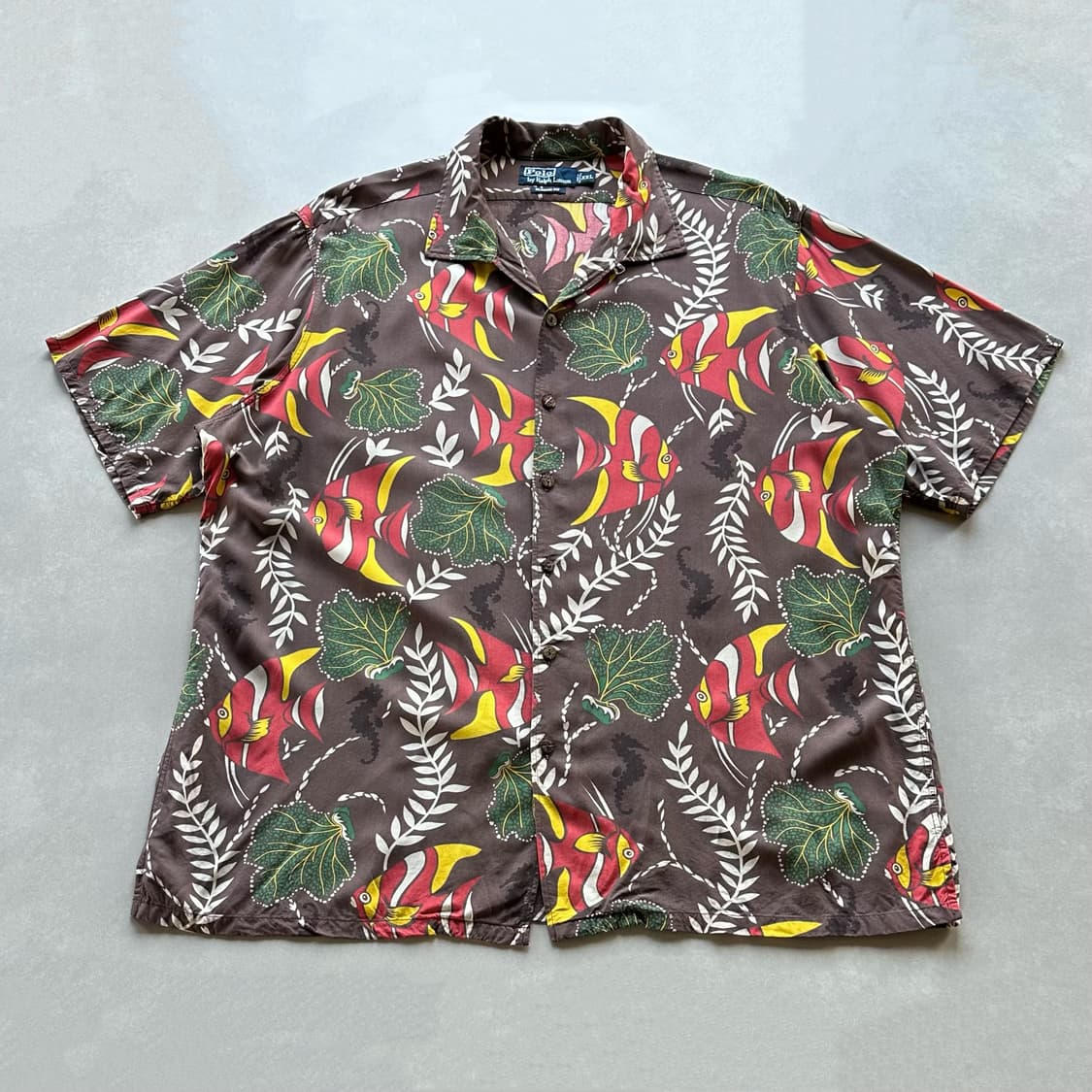 [2XL]폴로 랄프로렌 레이온 하와이안 셔츠 상품이미지1
