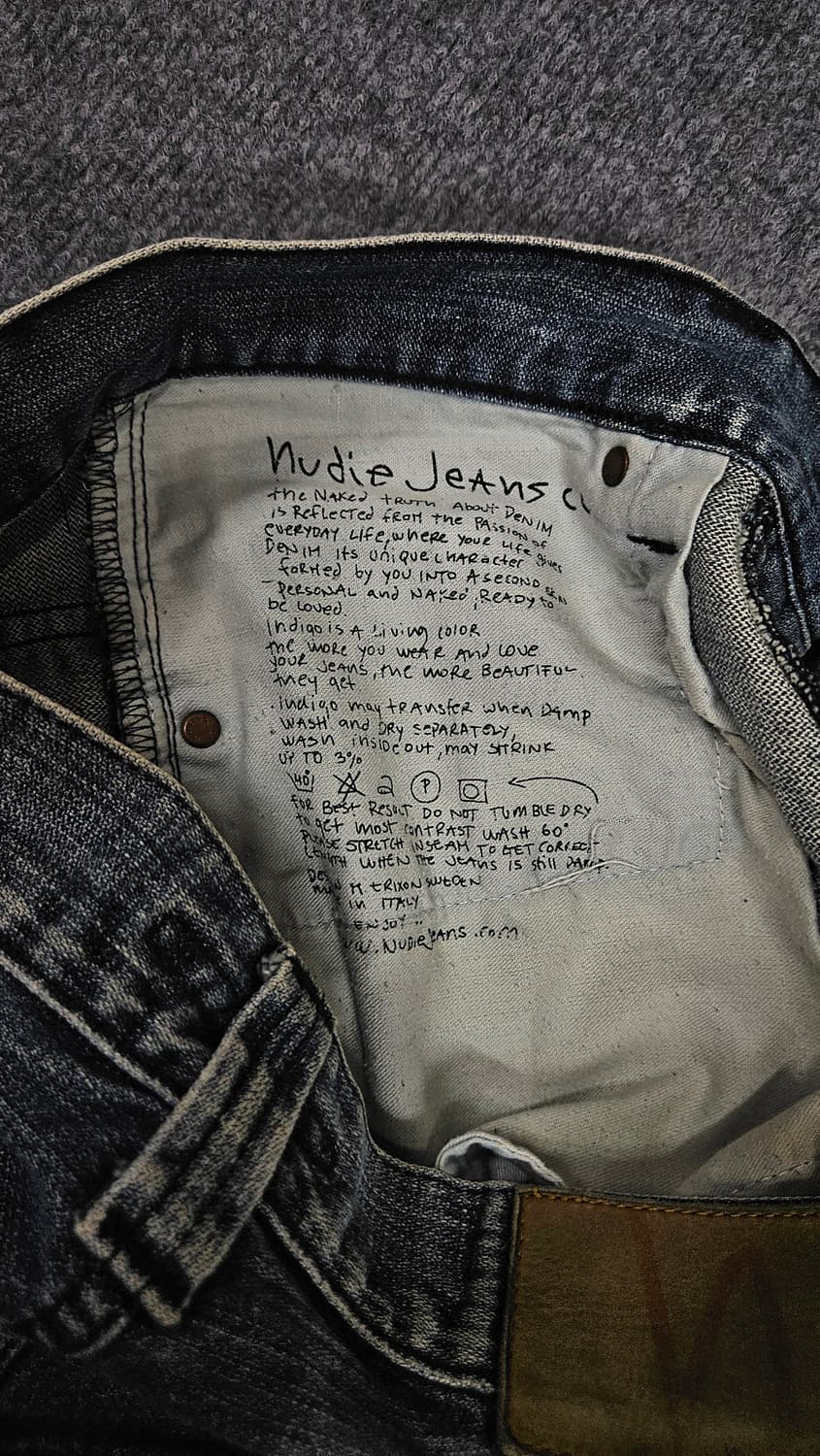 누디진 빈티지 워싱 데님 팬츠W30 L33(급처) 상품이미지7