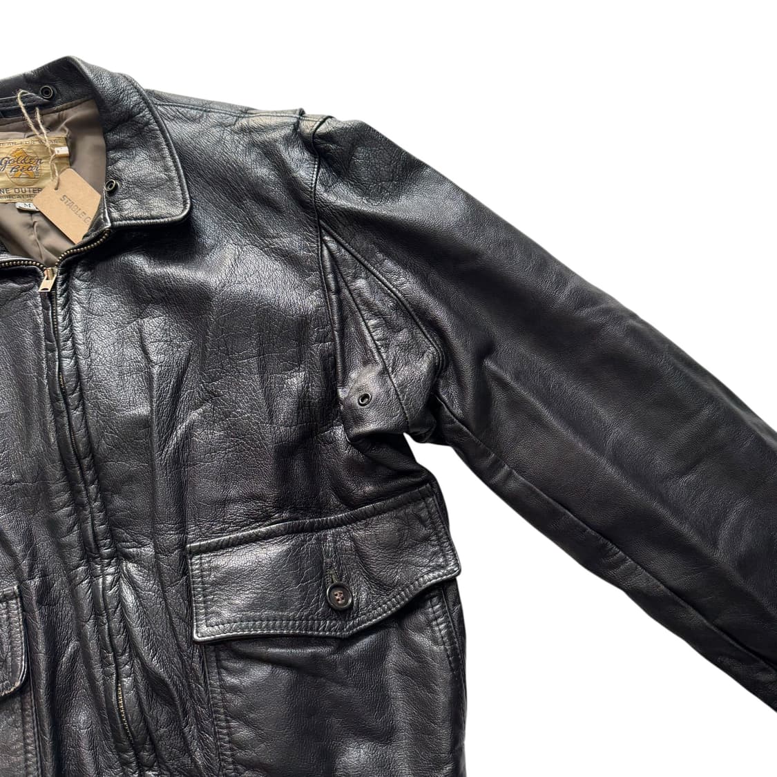 [100] 80's 골든베어 A2 봄버 레더 자켓 상품이미지4