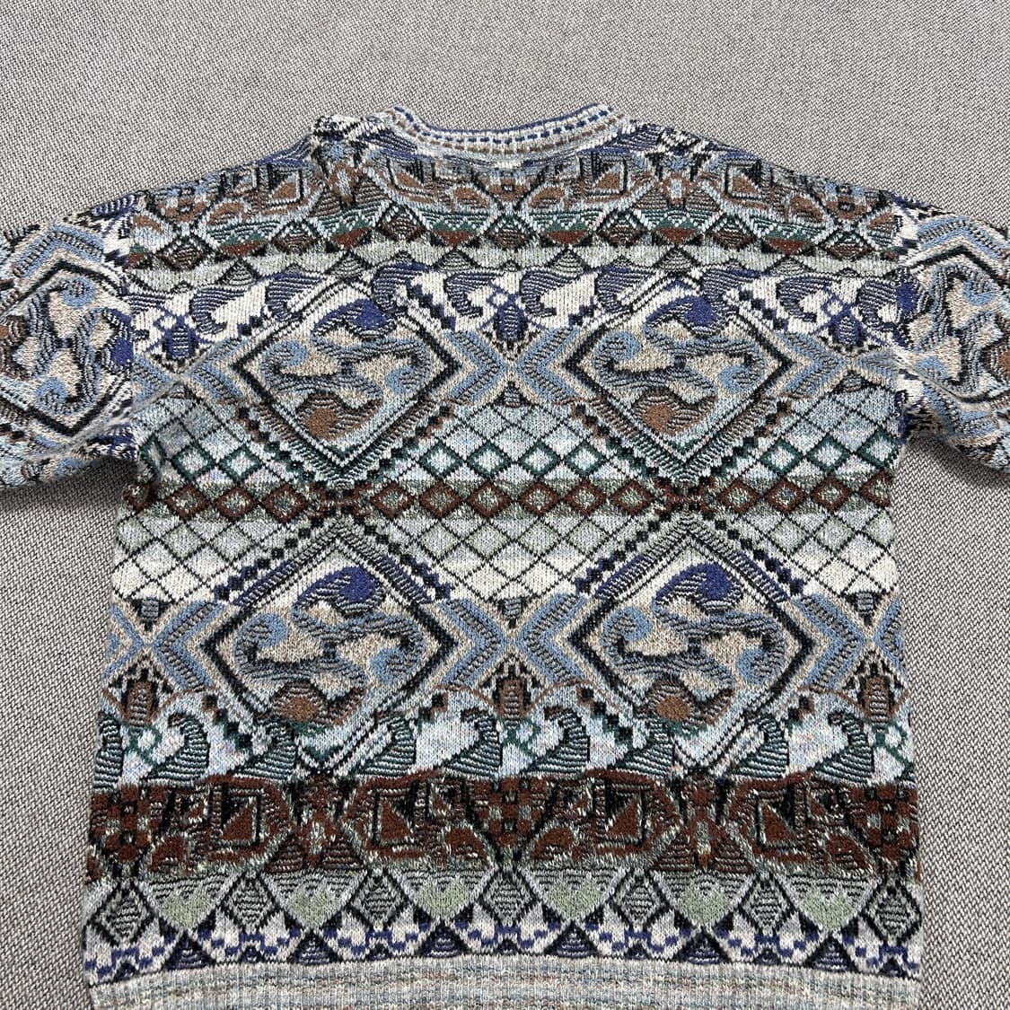 COLLEGE 빈티지 울혼방 니트(M) 상품이미지4