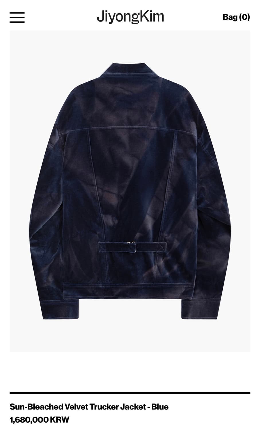 26SS 지용킴 벨벳 트러커 자켓 상품이미지2