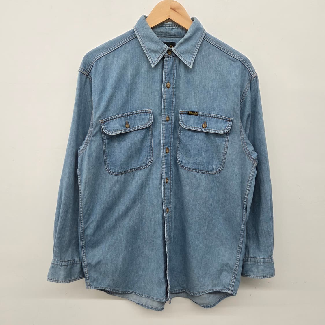 랭글러 데님 셔츠 남방 빈티지 남m 상품이미지2