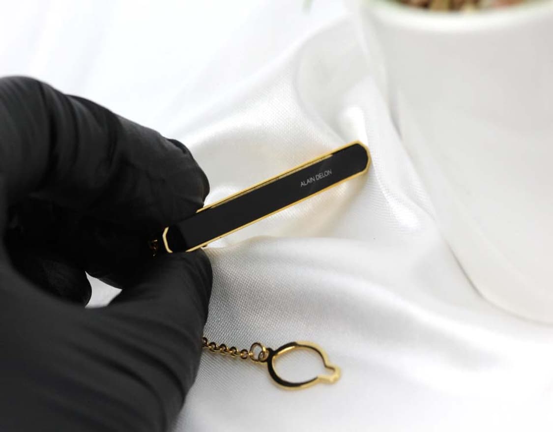알랭들롱 A+등급 4.9cm 남자 명품 넥타이핀 빈티지 상품이미지4