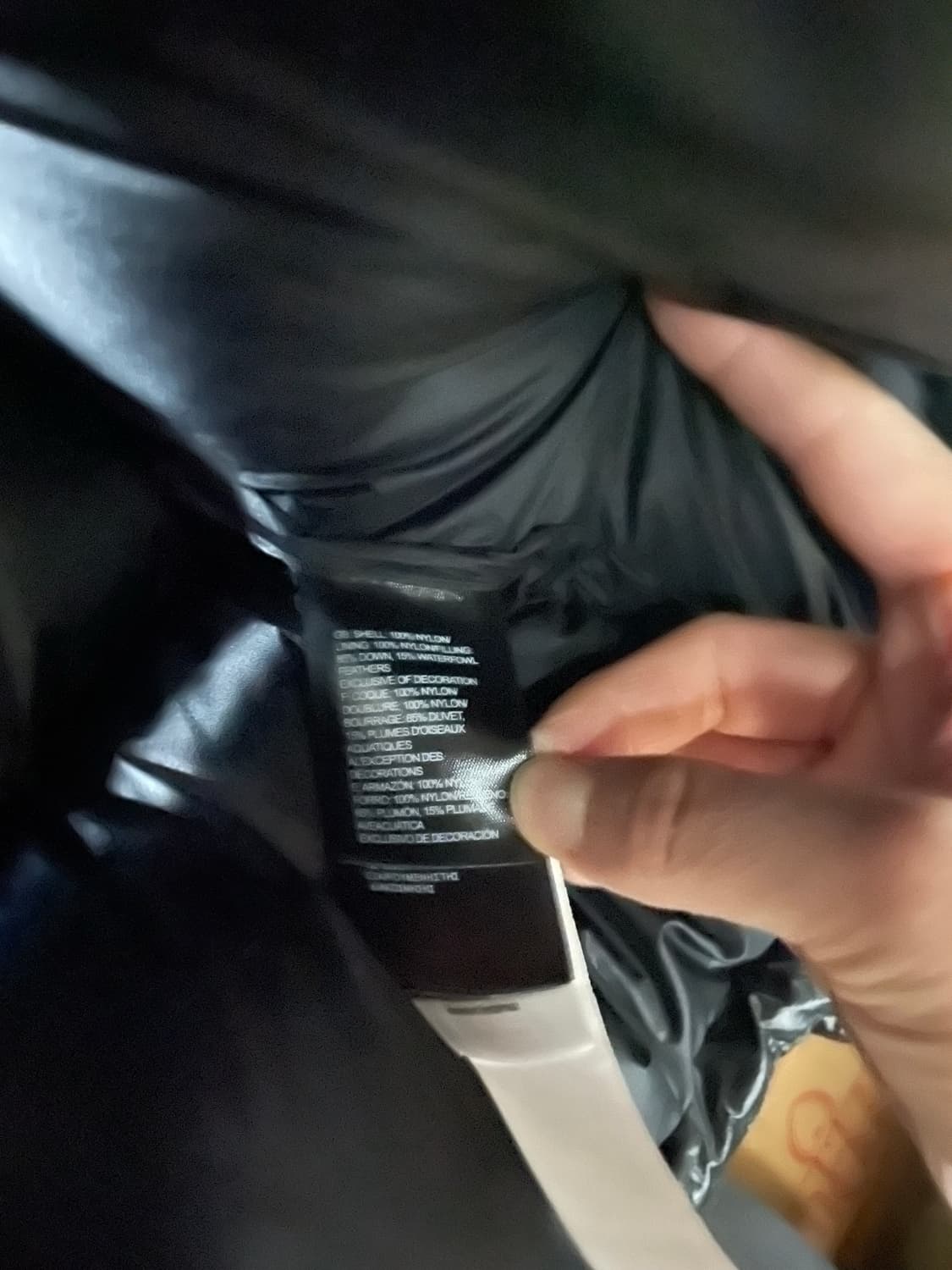 (상태 최상)해외판 노스페이스 여성용 눕시 크롭 숏 패딩 블랙 700 상품이미지9