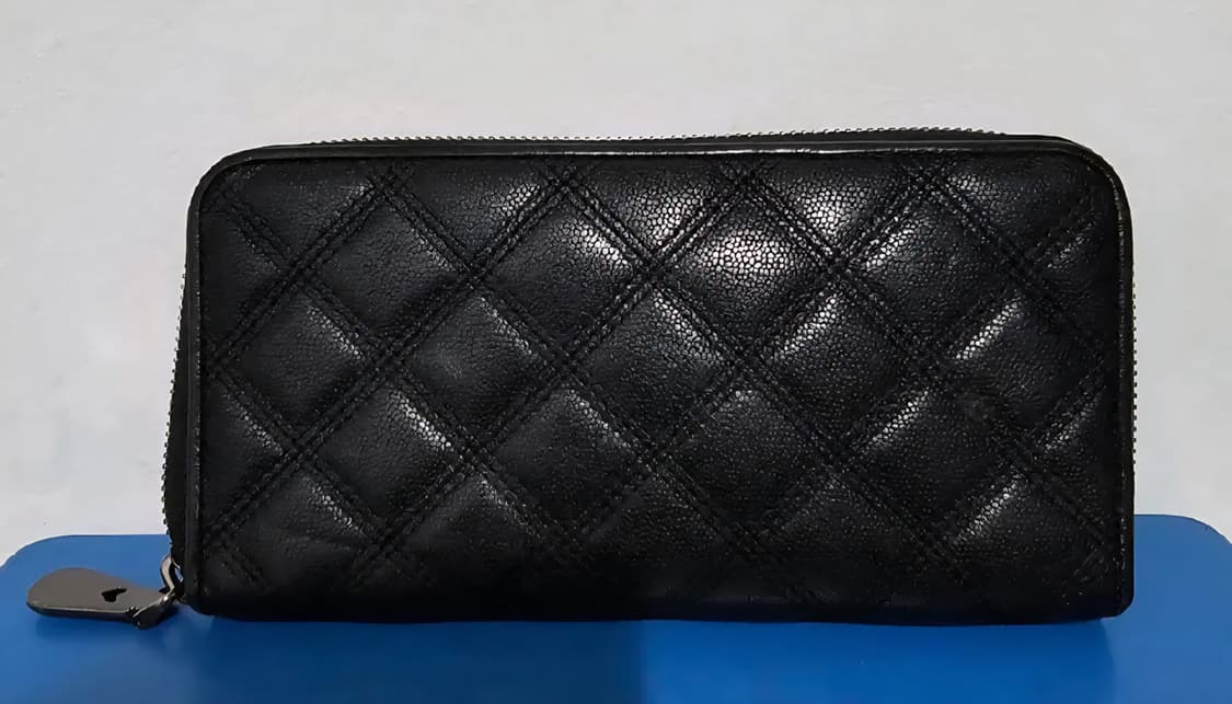 LOVCAT 양가죽 블랙 장지갑  19센티 9센티  상품이미지3