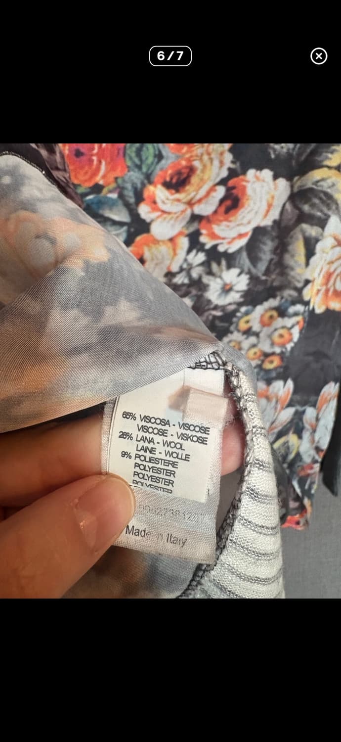 파올로 까사리니 PAOLO CASALINI 플라워 스트라이프 롱슬리브 상품이미지4