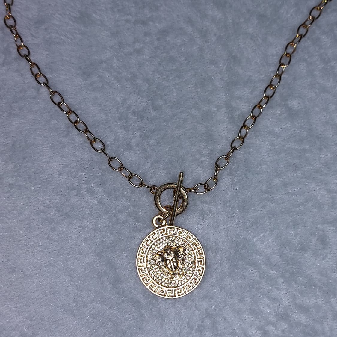 펑크 모리걸 보헤미안 히피 오리엔탈 금색 펜던트 목걸이 상품이미지2