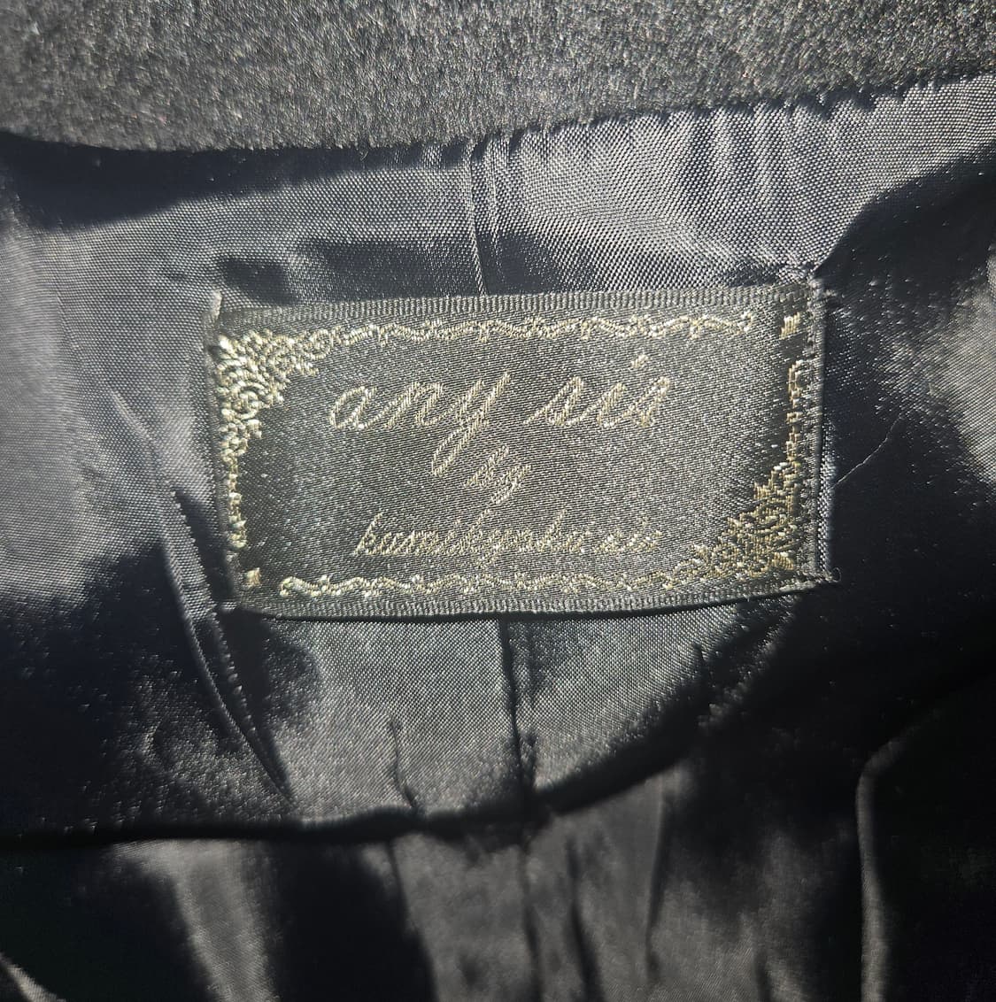 any sis by kumikyoku 히메 미드나잇 블랙 앙고라 코트  상품이미지5