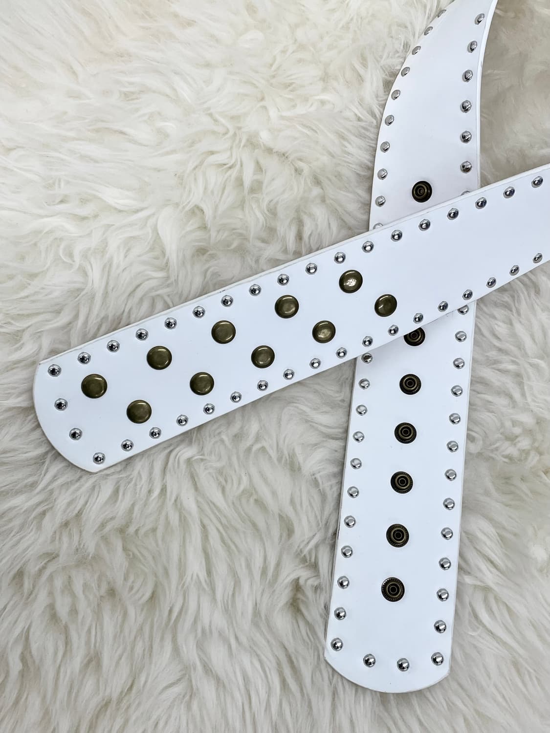 락시크 스터드 와이드 벨트 상품이미지6